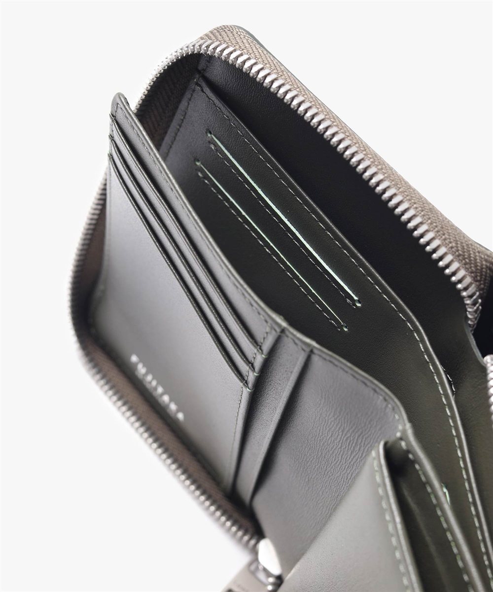 フジタカ パケット ラウンドファスナー  セミ長財布