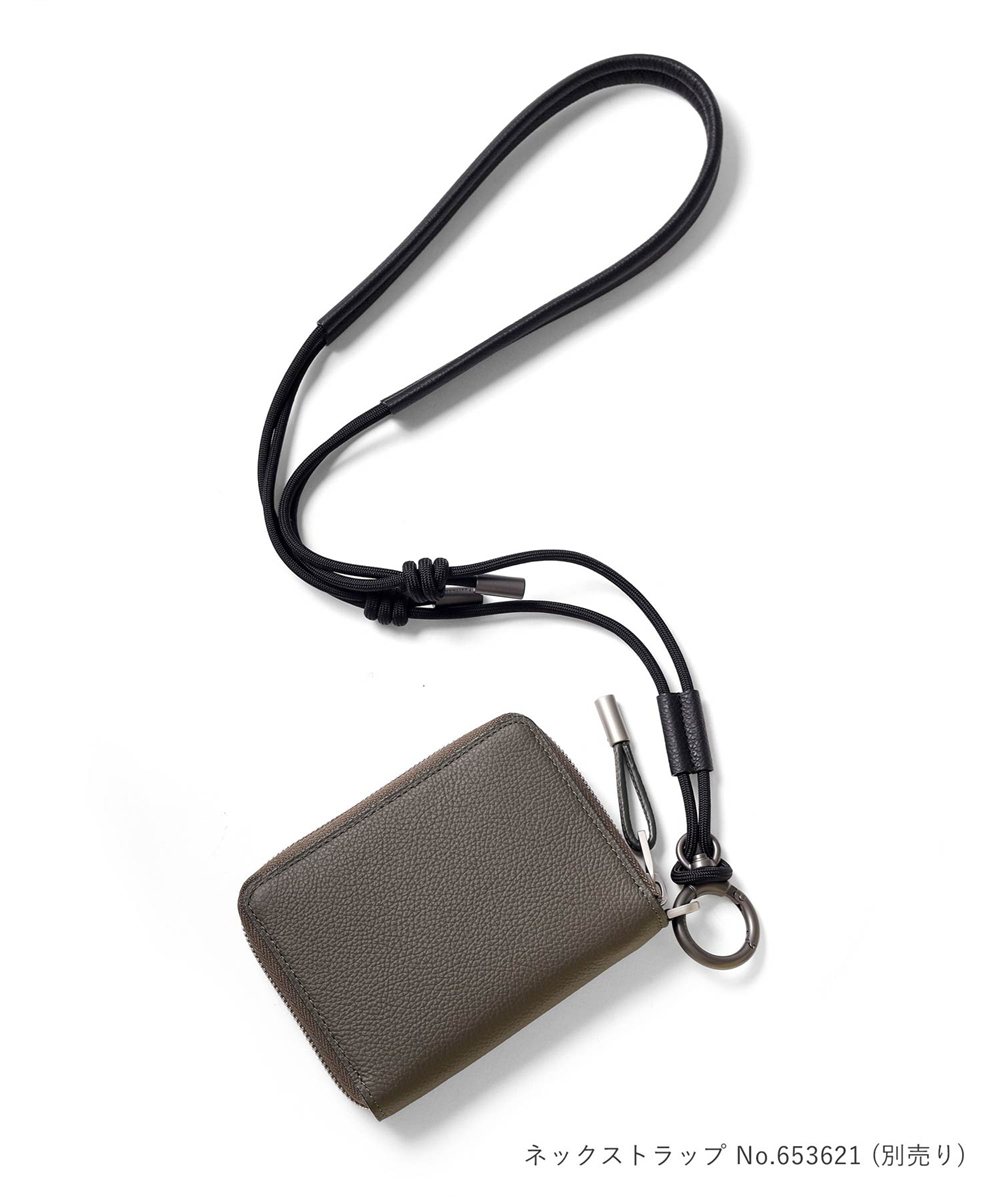 フジタカ パケット ラウンドファスナー  セミ長財布