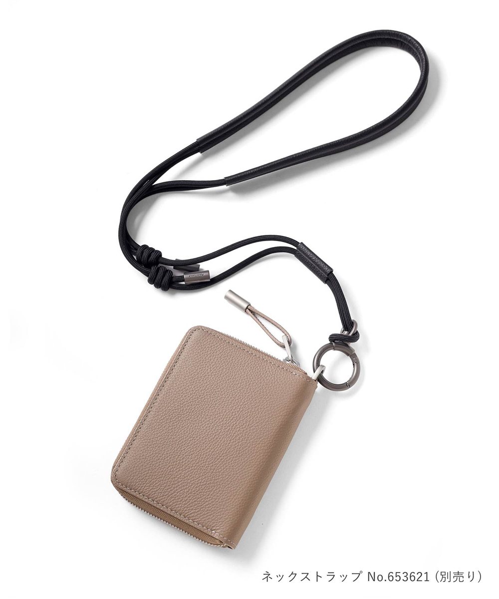 フジタカ パケット ラウンドファスナー  セミ長財布