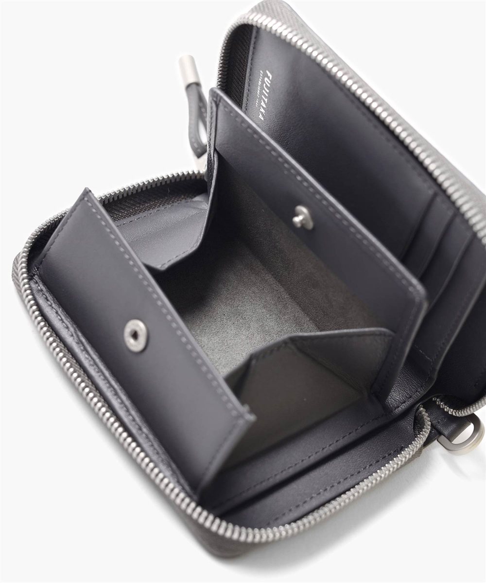 フジタカ パケット ラウンドファスナー  セミ長財布