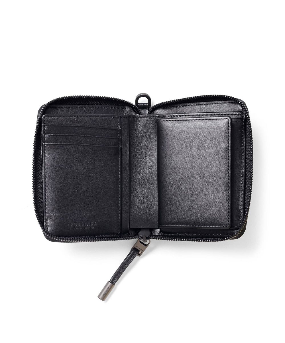 フジタカ パケット ラウンドファスナー  セミ長財布