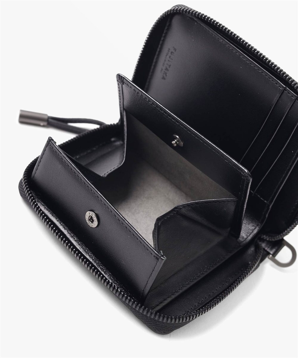 フジタカ パケット ラウンドファスナー  セミ長財布