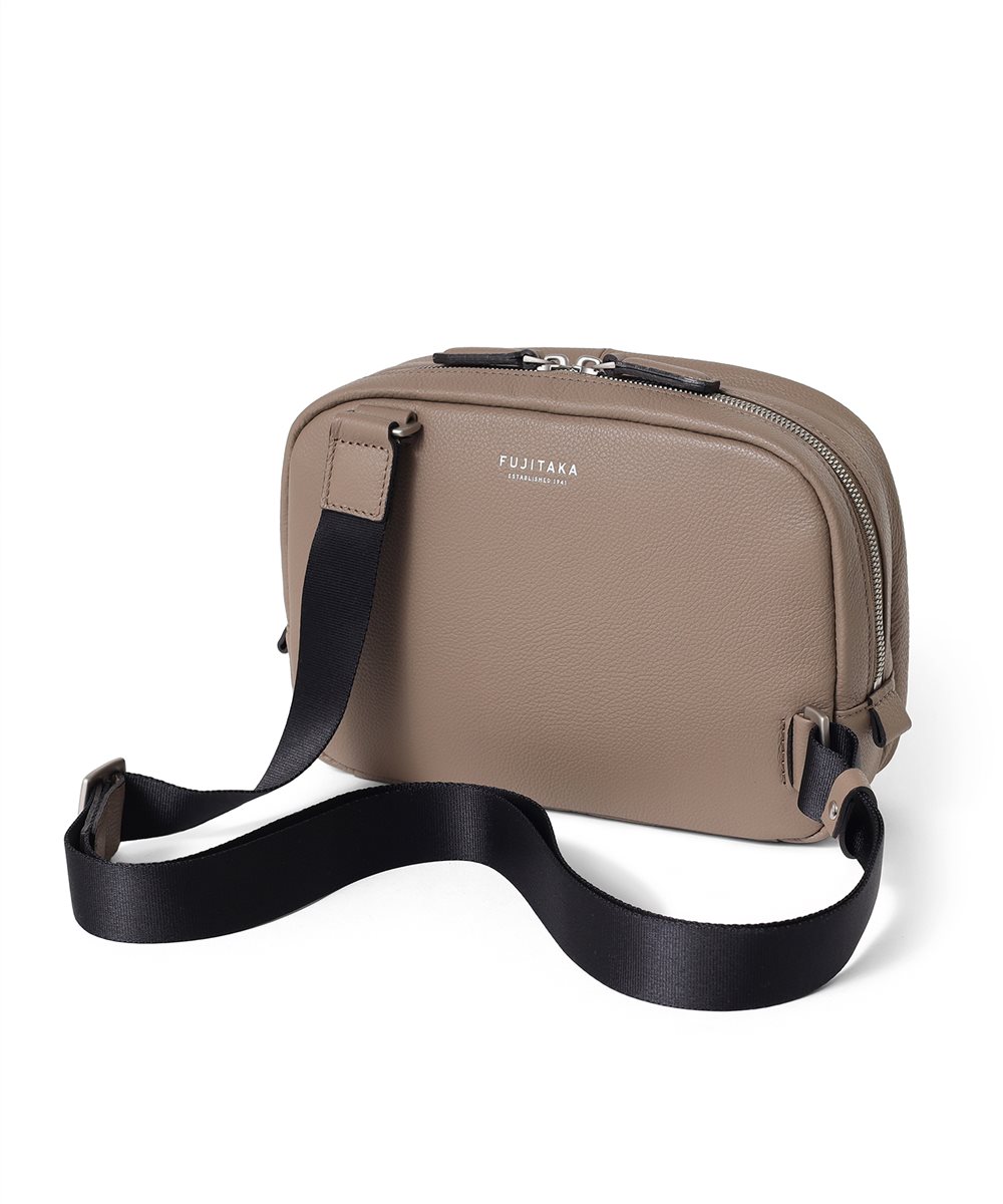 フジタカ パケット コンパクト レザースリングバッグ