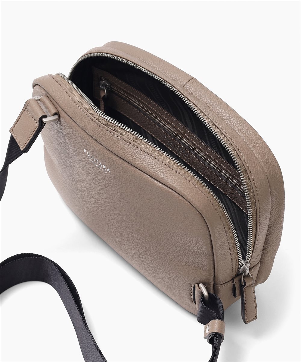 フジタカ パケット コンパクト レザースリングバッグ