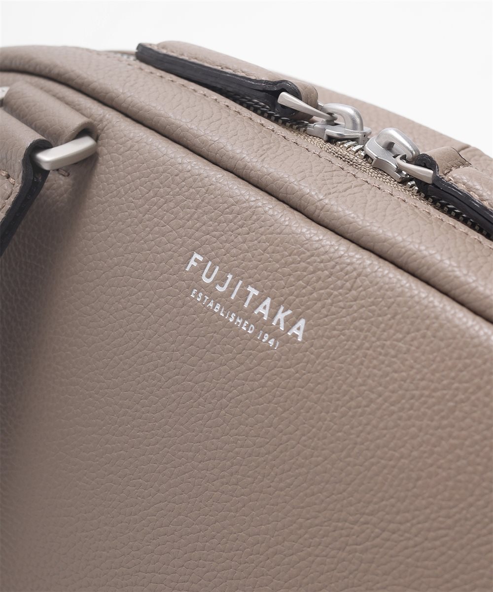 フジタカ パケット コンパクト レザースリングバッグ