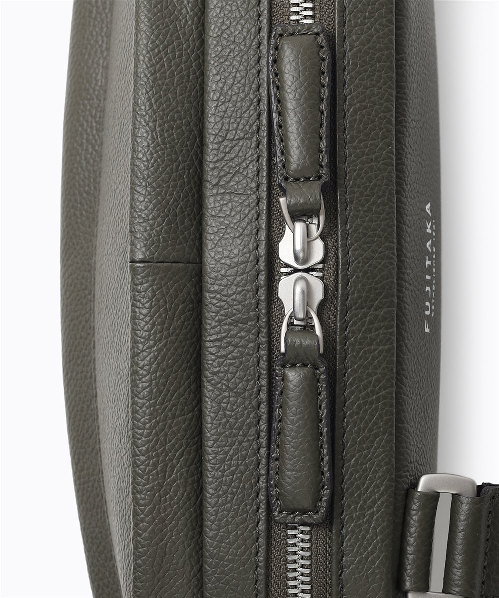 フジタカ パケット コンパクト レザースリングバッグ
