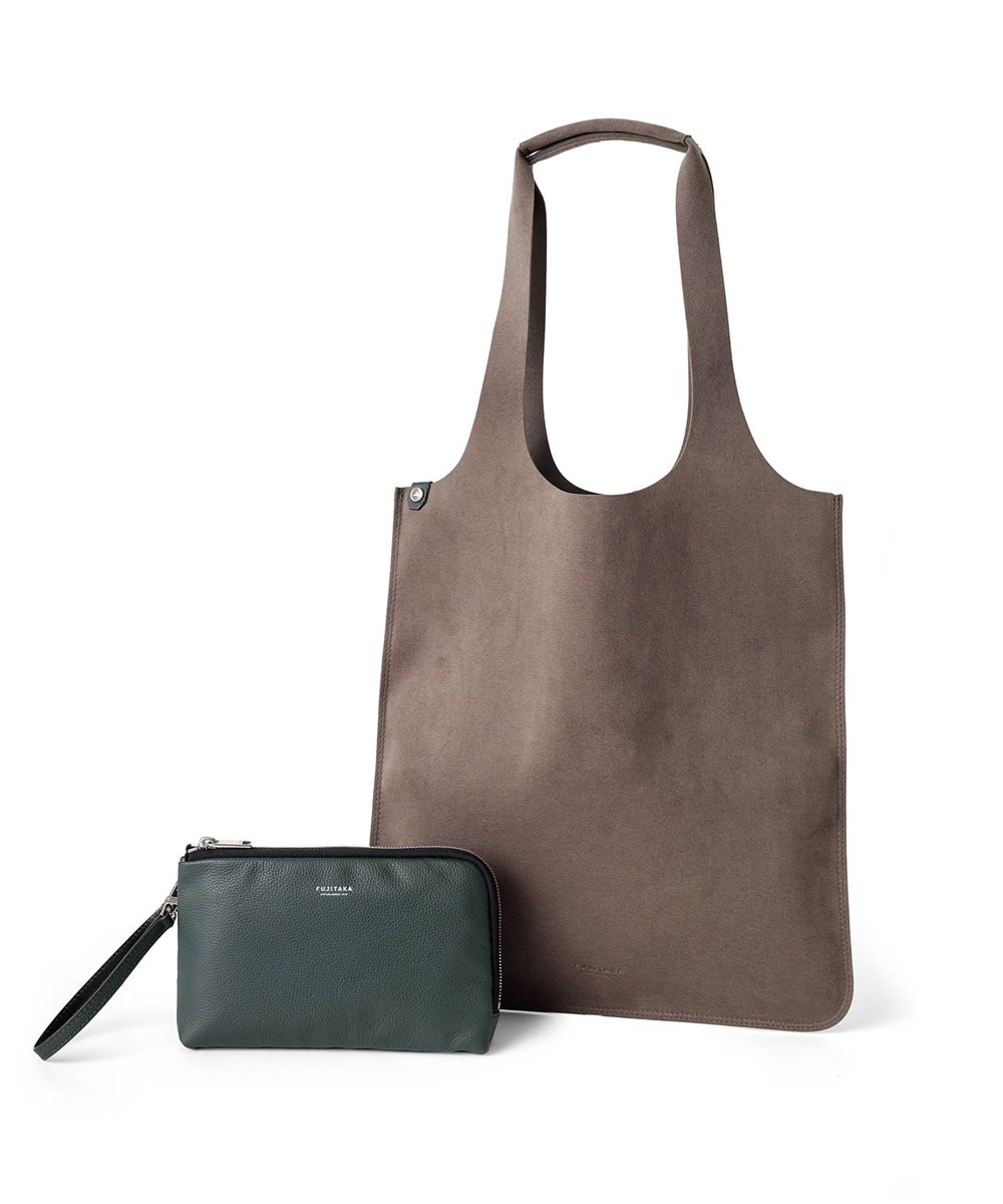 フジタカ トラバース トートバッグ A4 レザーポーチ付き