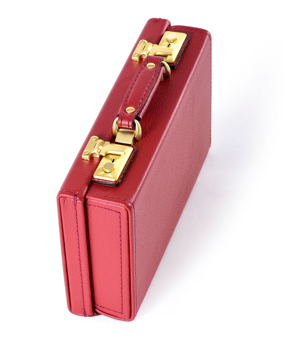 フジタカ トランク レザーミニトランク 23cm