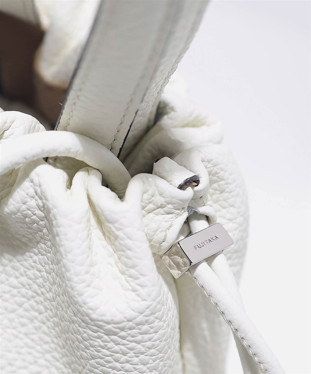 フジタカ フィノ レザー巾着ミニバッグ 2WAY