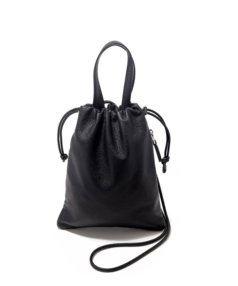 フジタカ フィノ レザー巾着ミニバッグ 2WAY