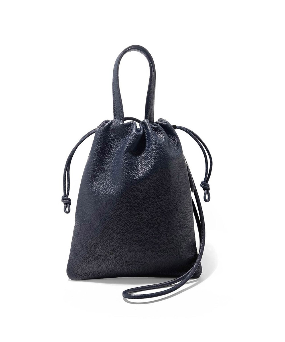 フジタカ フィノ レザー巾着ミニバッグ 2WAY