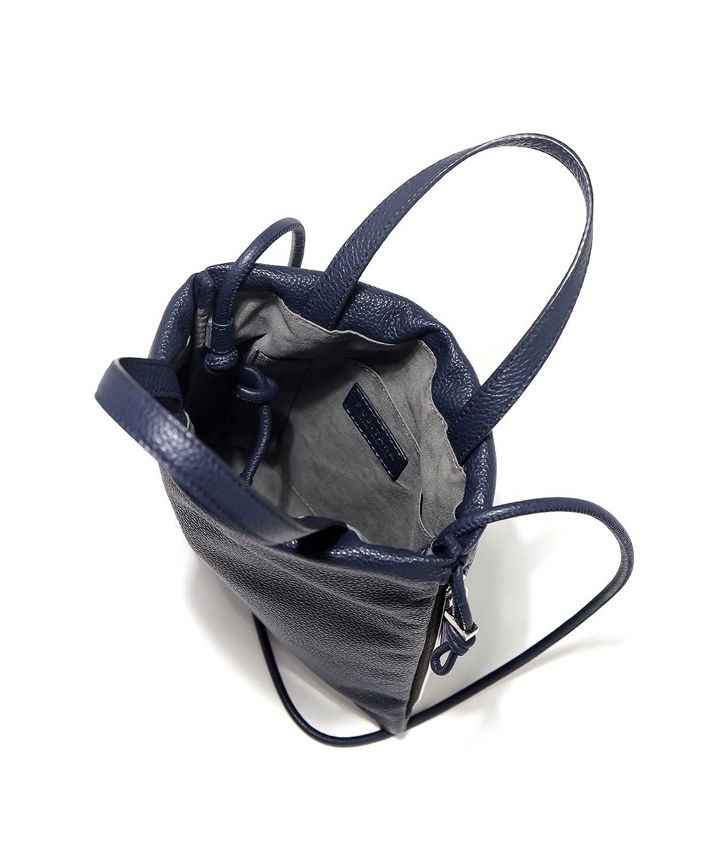 フジタカ フィノ レザー巾着ミニバッグ 2WAY