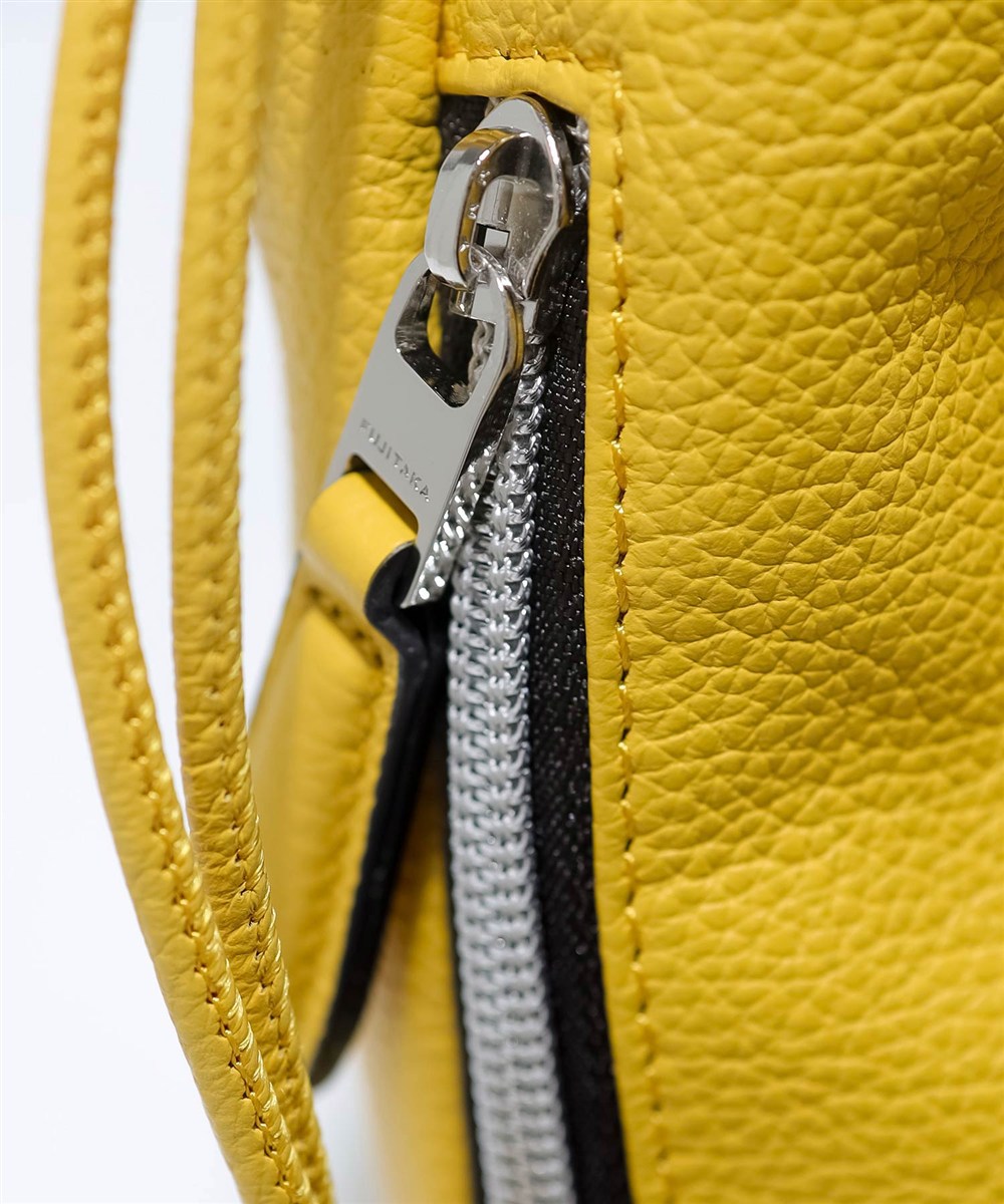 フジタカ フィノ レザー巾着ミニバッグ 2WAY