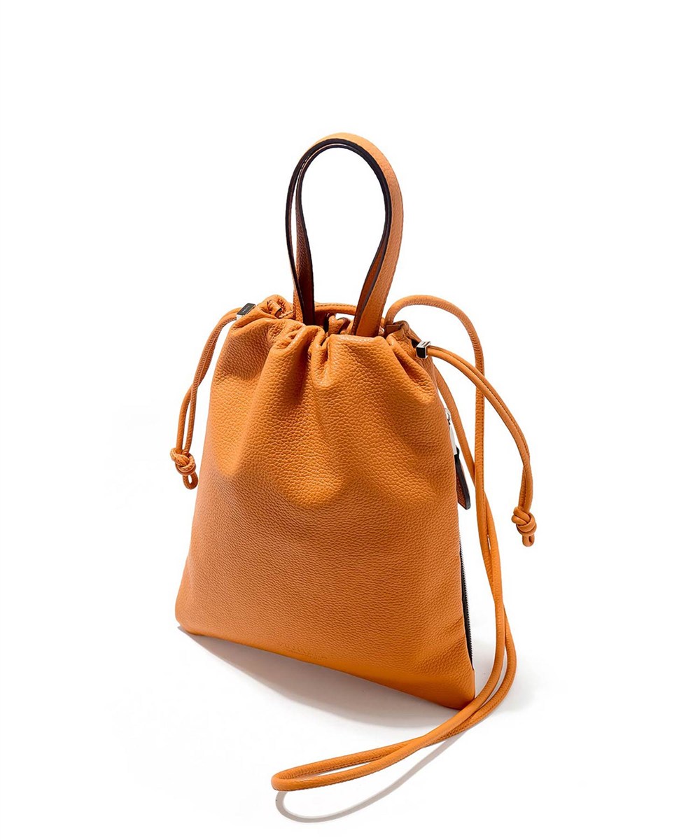 フジタカ フィノ レザー巾着ミニバッグ 2WAY