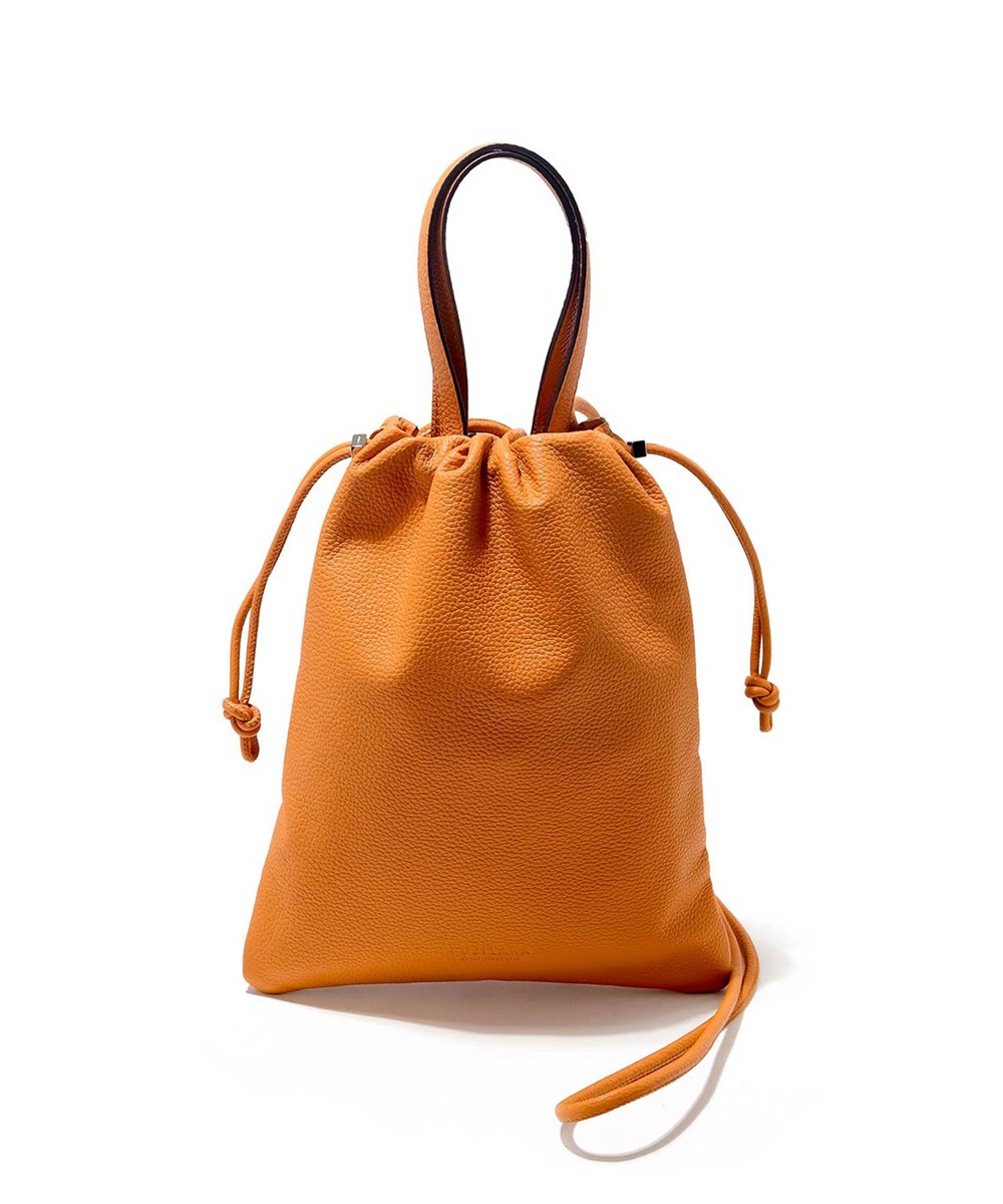 フジタカ フィノ レザー巾着ミニバッグ 2WAY