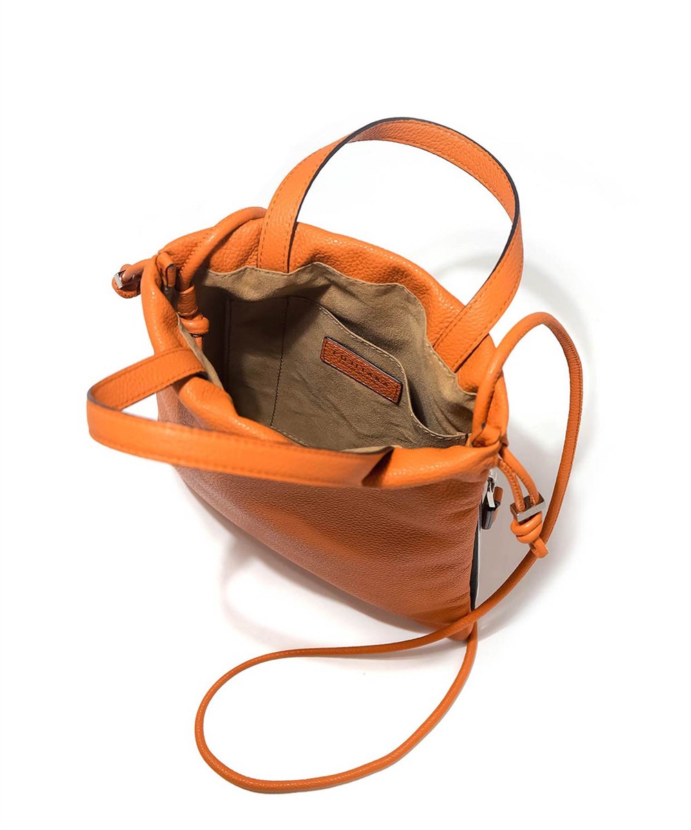 フジタカ フィノ レザー巾着ミニバッグ 2WAY