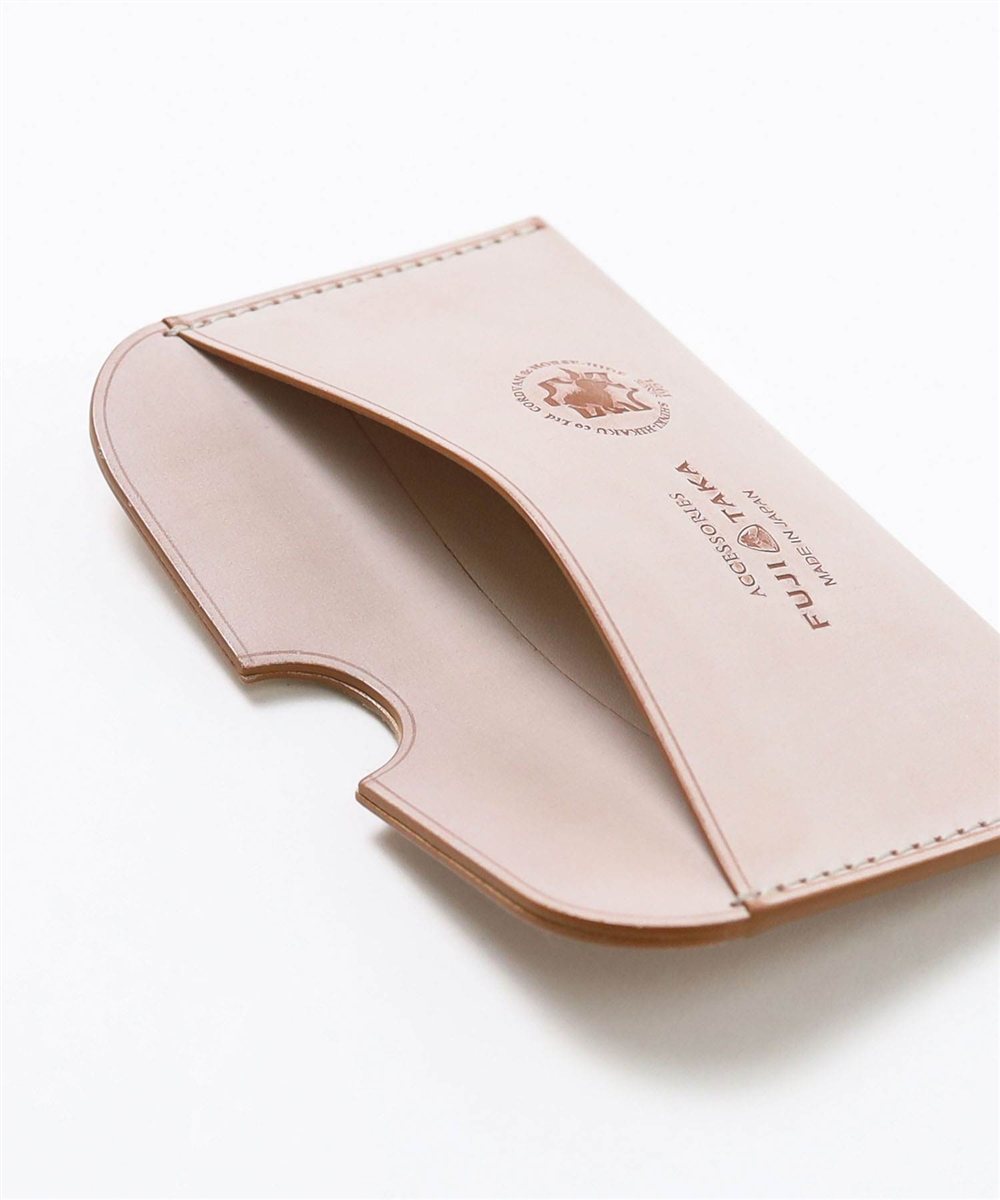 フジタカ コードバン クォーツ カードケース  薄型