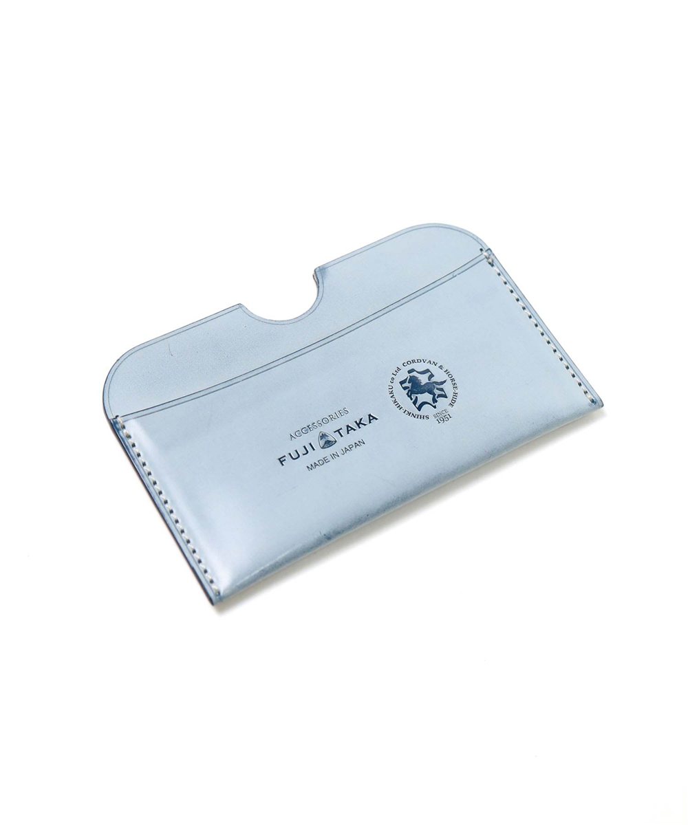 フジタカ コードバン クォーツ カードケース  薄型