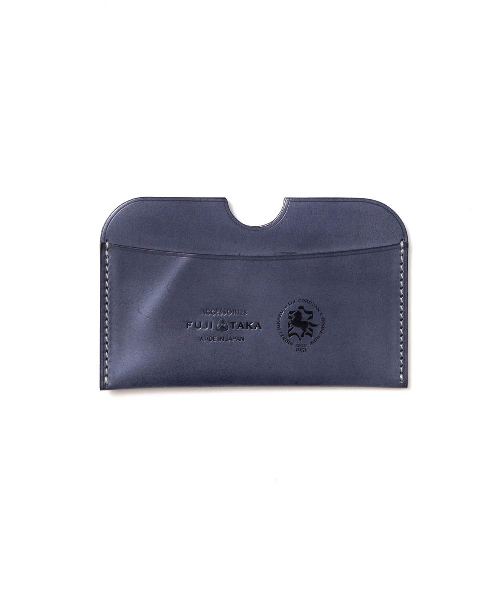 フジタカ コードバン クォーツ カードケース  薄型