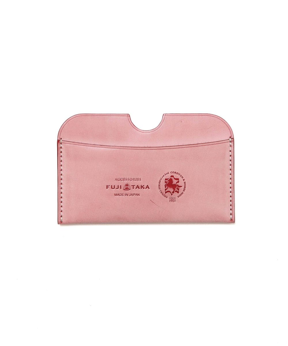 フジタカ コードバン クォーツ カードケース  薄型