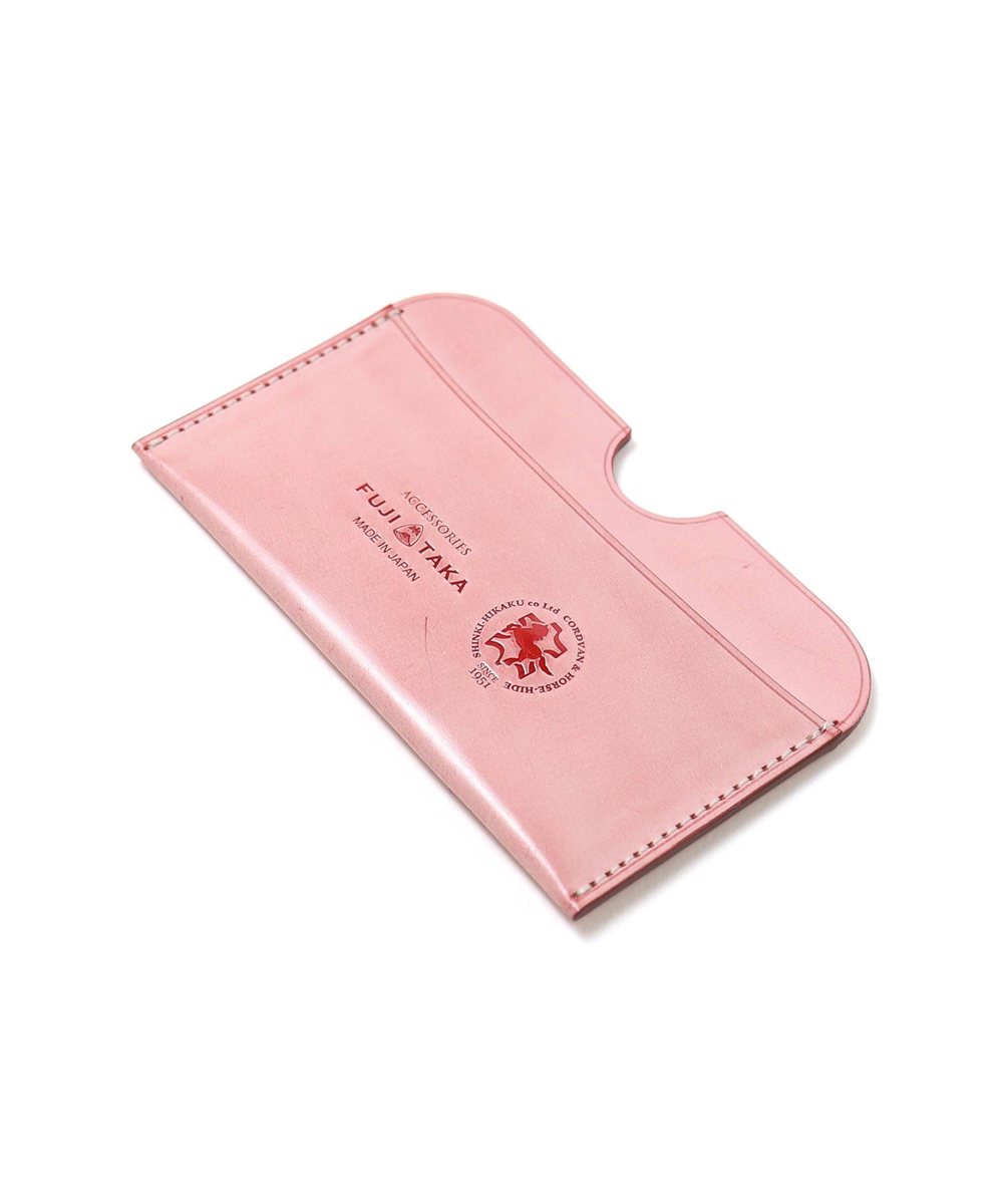 フジタカ コードバン クォーツ カードケース  薄型