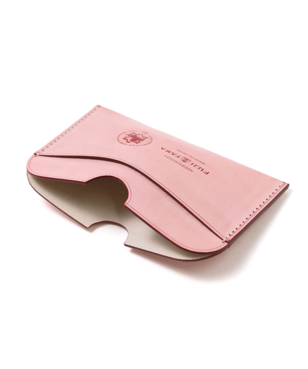 フジタカ コードバン クォーツ カードケース  薄型