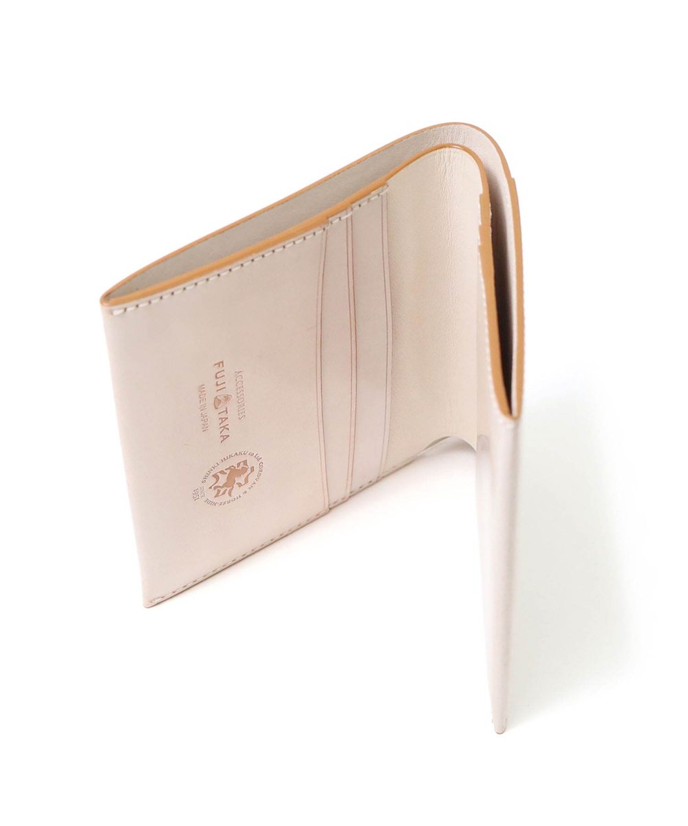 フジタカ コードバン クォーツ 二つ折り財布 純札 カード段4