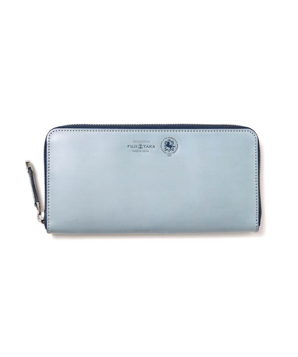 フジタカ コードバン クォーツ ラウンドファスナー長財布 カード段12