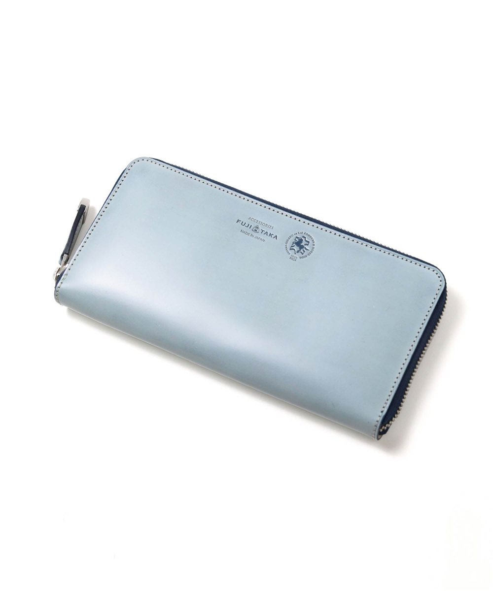 フジタカ コードバン クォーツ ラウンドファスナー長財布 カード段12