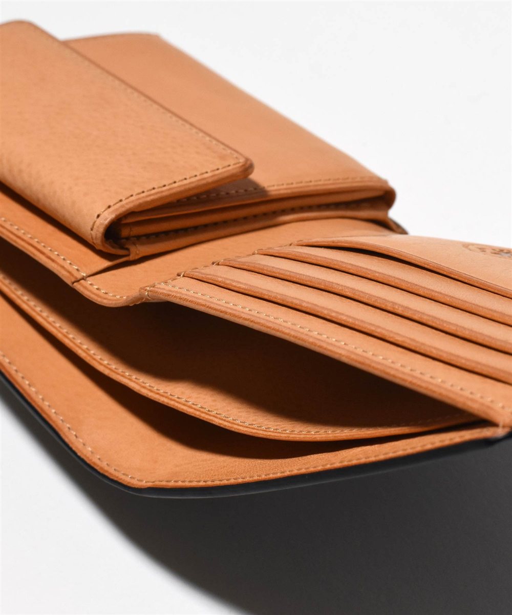 フジタカ ガーネット コードバン 二つ折り財布 カード段4