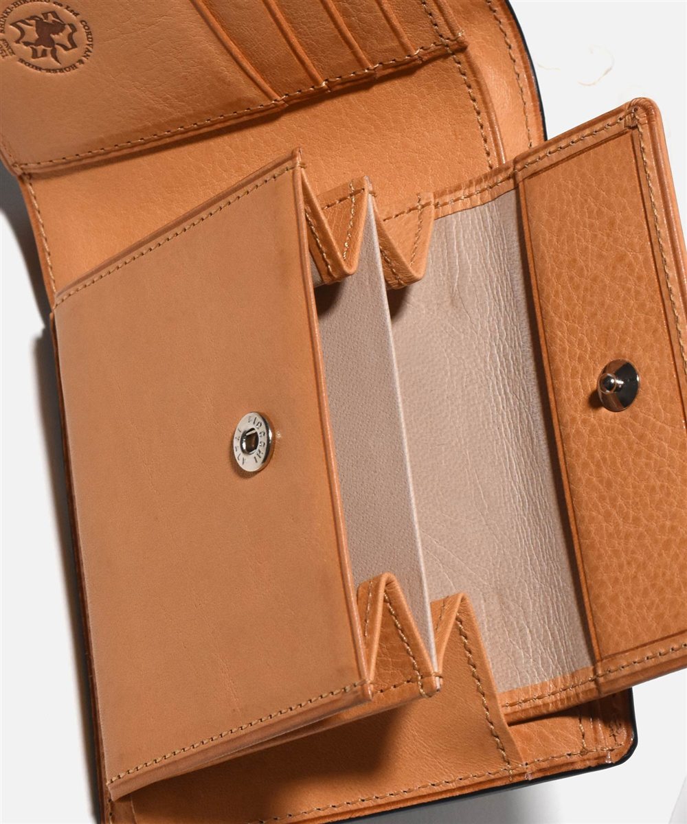 フジタカ ガーネット コードバン 二つ折り財布 カード段4