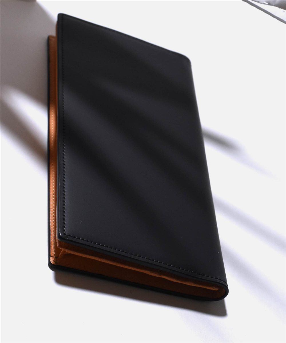 フジタカ ガーネット コードバン 純札 通しマチ 長財布 カード段10