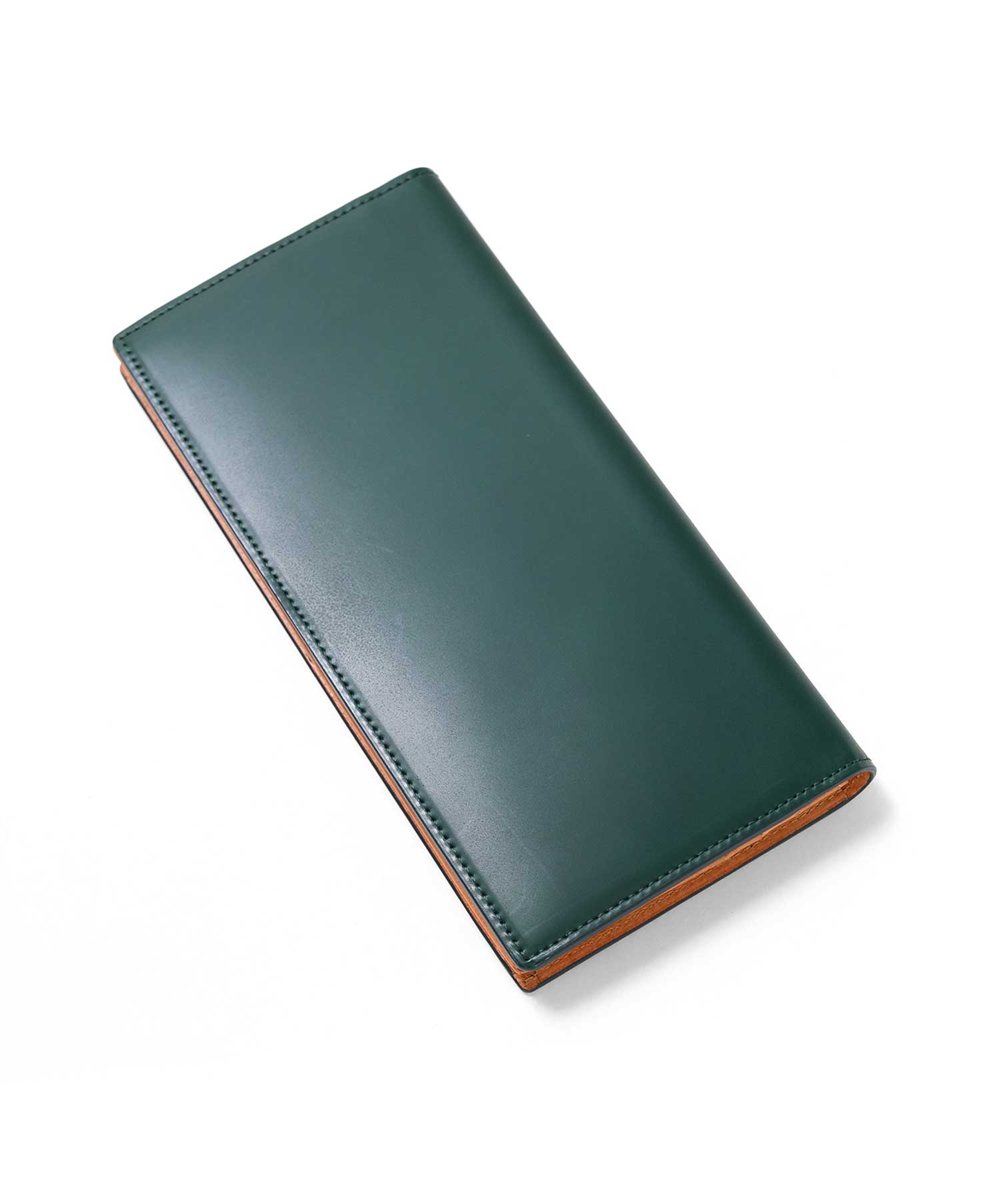 フジタカ ガーネット コードバン 純札 通しマチ 長財布 カード段10