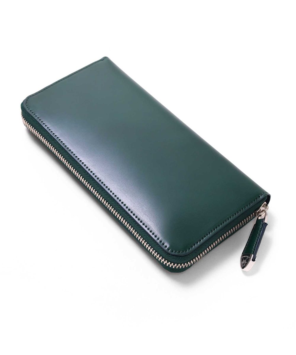 フジタカ ガーネット コードバン ラウンドファスナー長財布 カード段8