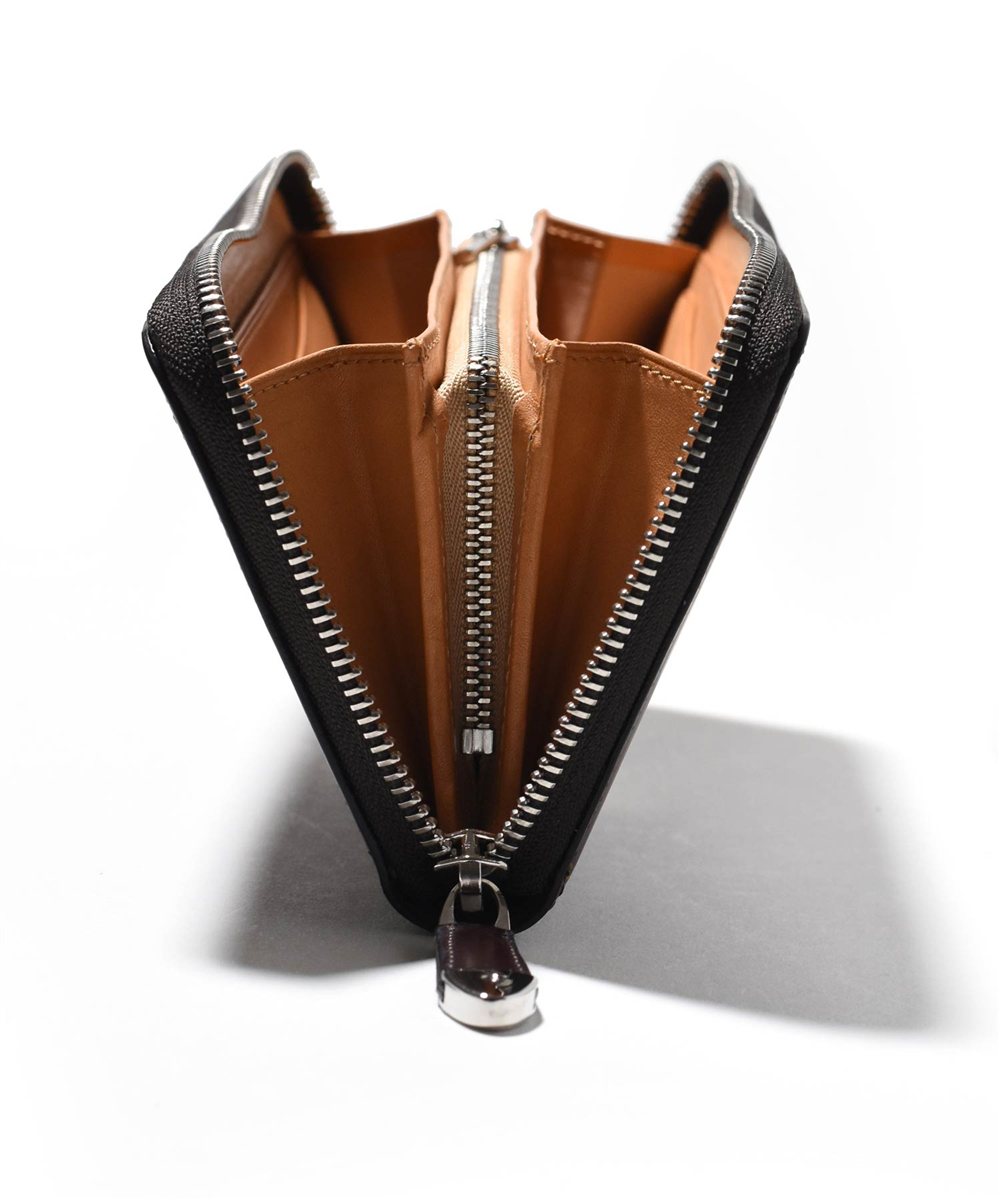 フジタカ ガーネット コードバン ラウンドファスナー長財布 カード段8