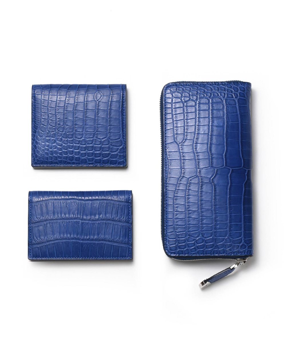 フジタカ グランブルー クロコダイル 名刺入れ