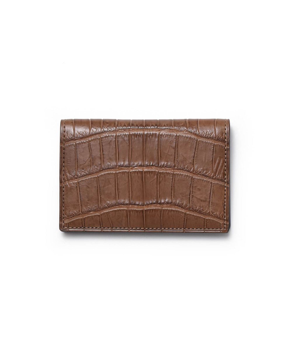 フジタカ シェルビー クロコダイル 名刺入れ