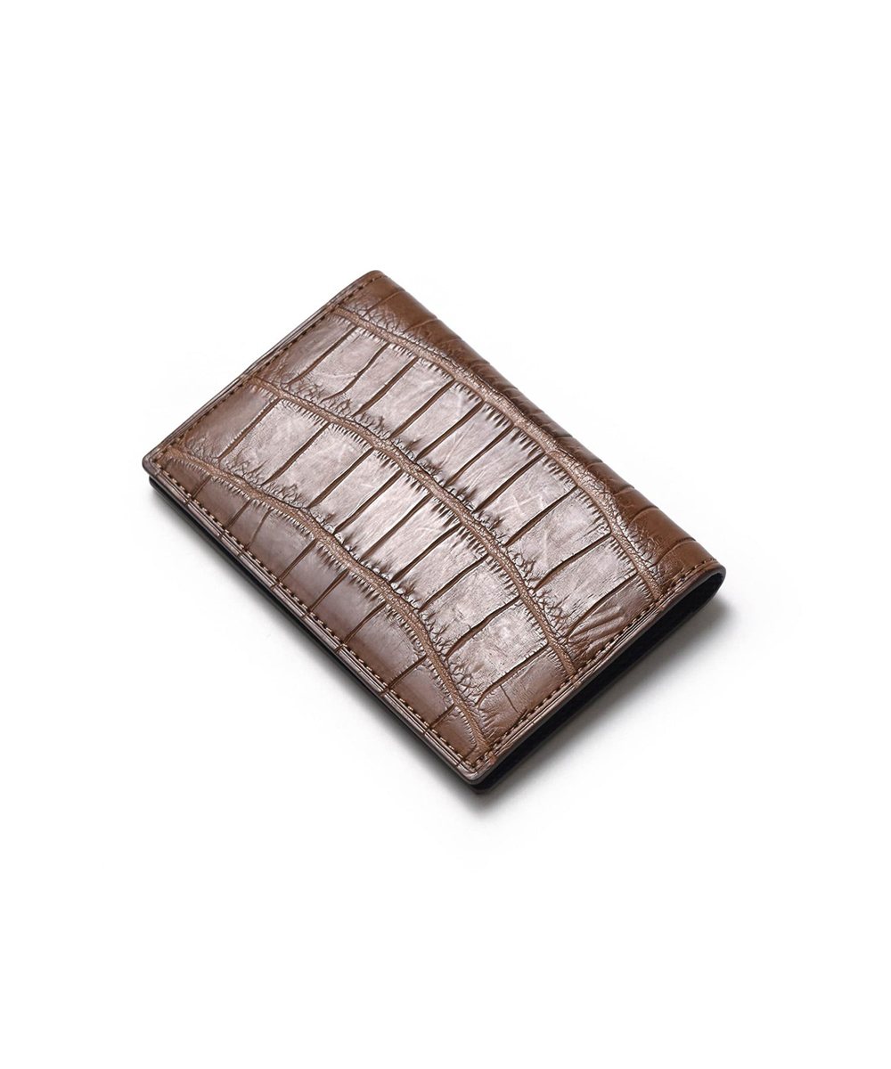 フジタカ シェルビー クロコダイル 名刺入れ