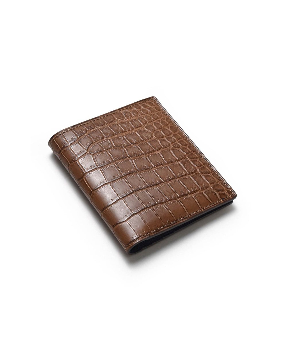 フジタカ シェルビー クロコダイル 二つ折り財布 純札 カード段6