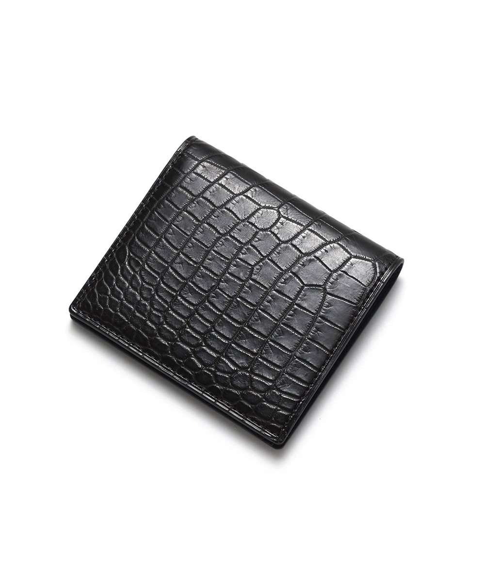 フジタカ シェルビー クロコダイル 二つ折り財布 純札 カード段6