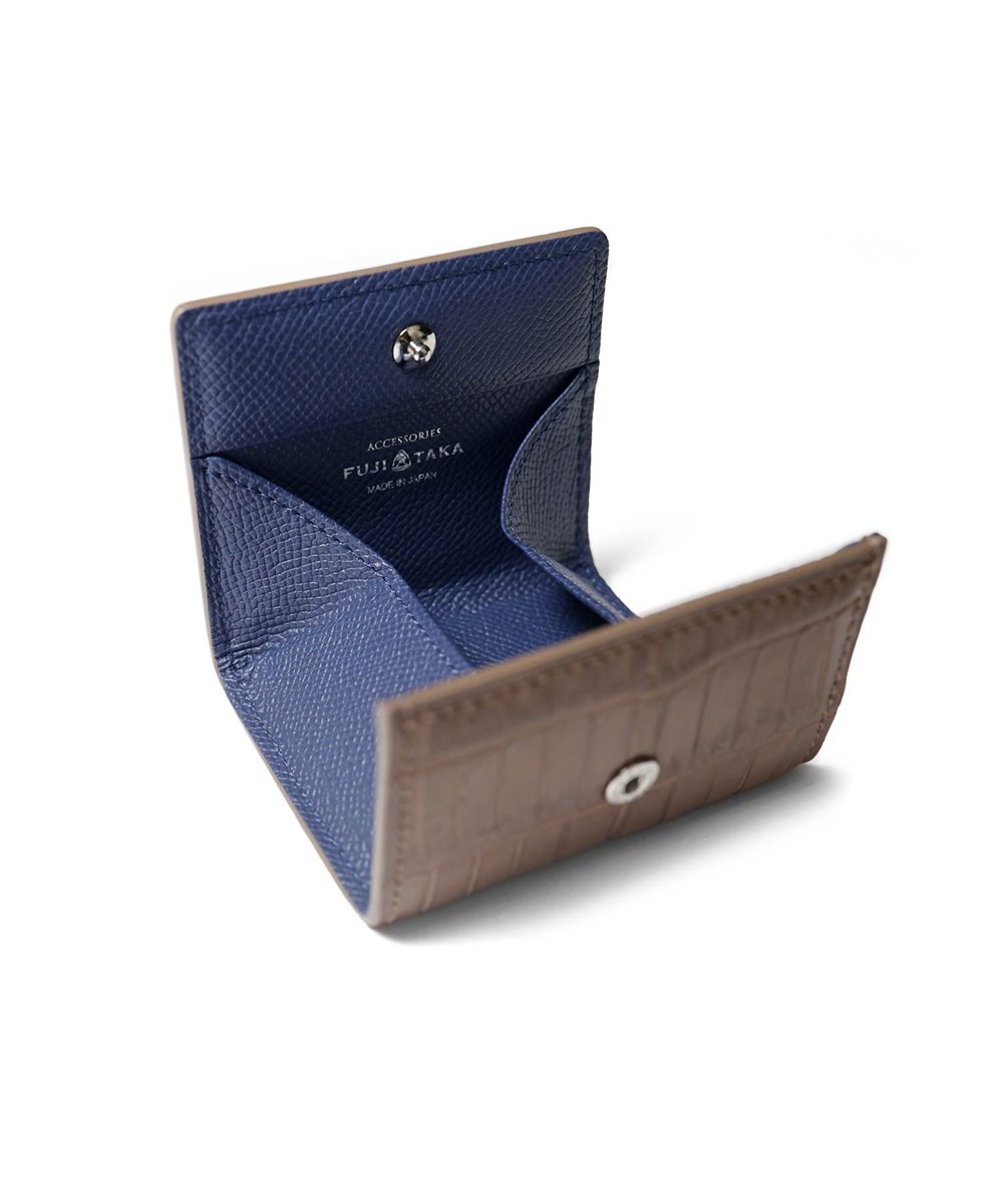 フジタカ シェルビー クロコダイル 小銭入れ BOX型