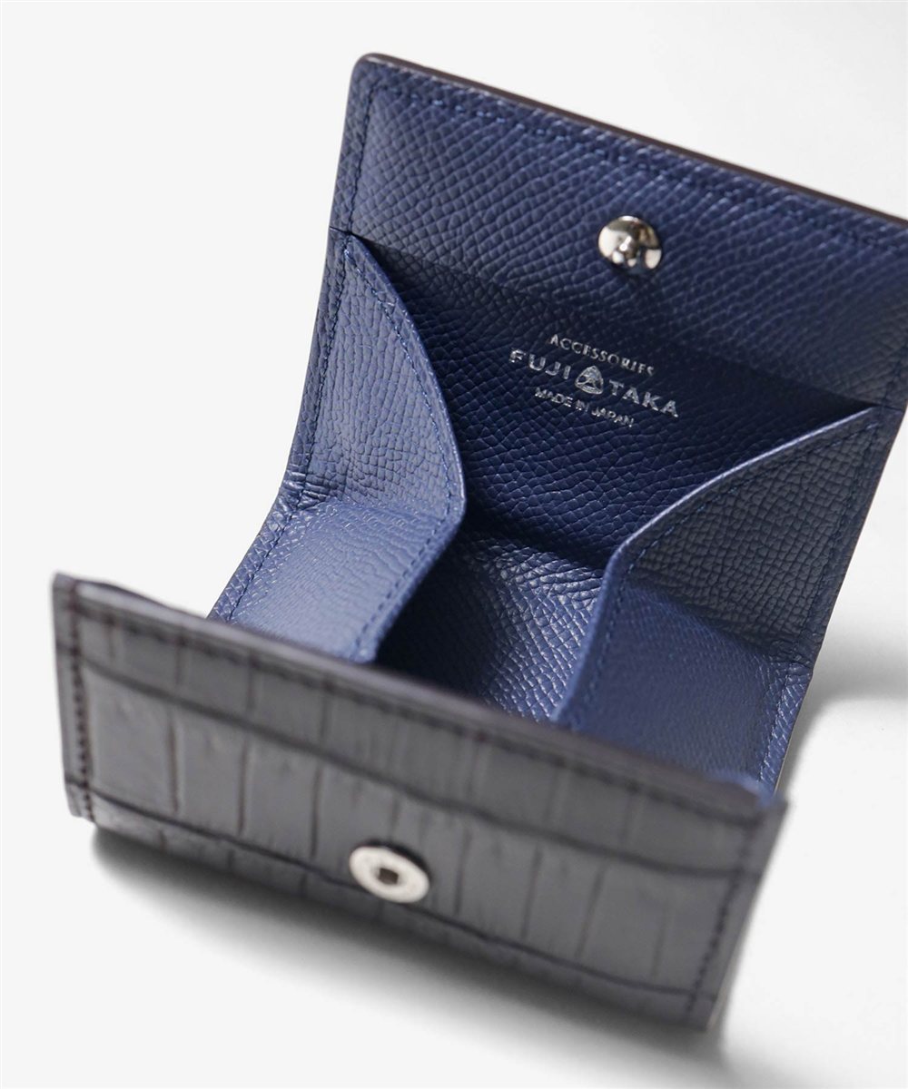 フジタカ シェルビー クロコダイル 小銭入れ BOX型