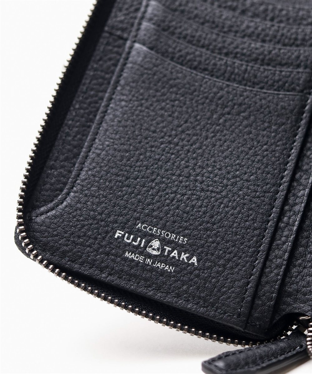 フジタカ エキストラソフト L字ファスナー セミ長財布 カード段5