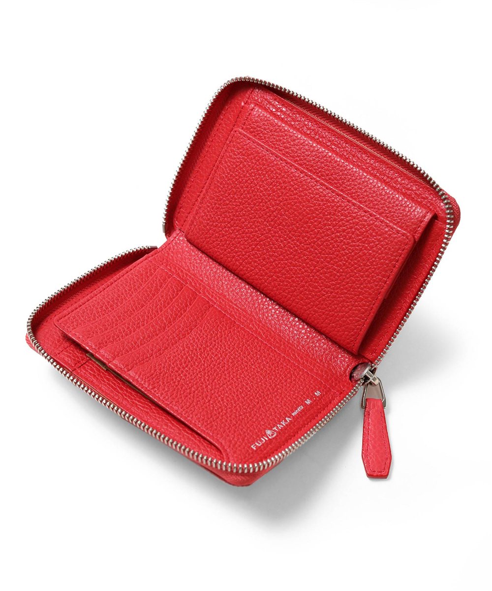 フジタカ ミーツ M.M 松任谷正隆 ラウンドファスナー セミ長財布 カード段9