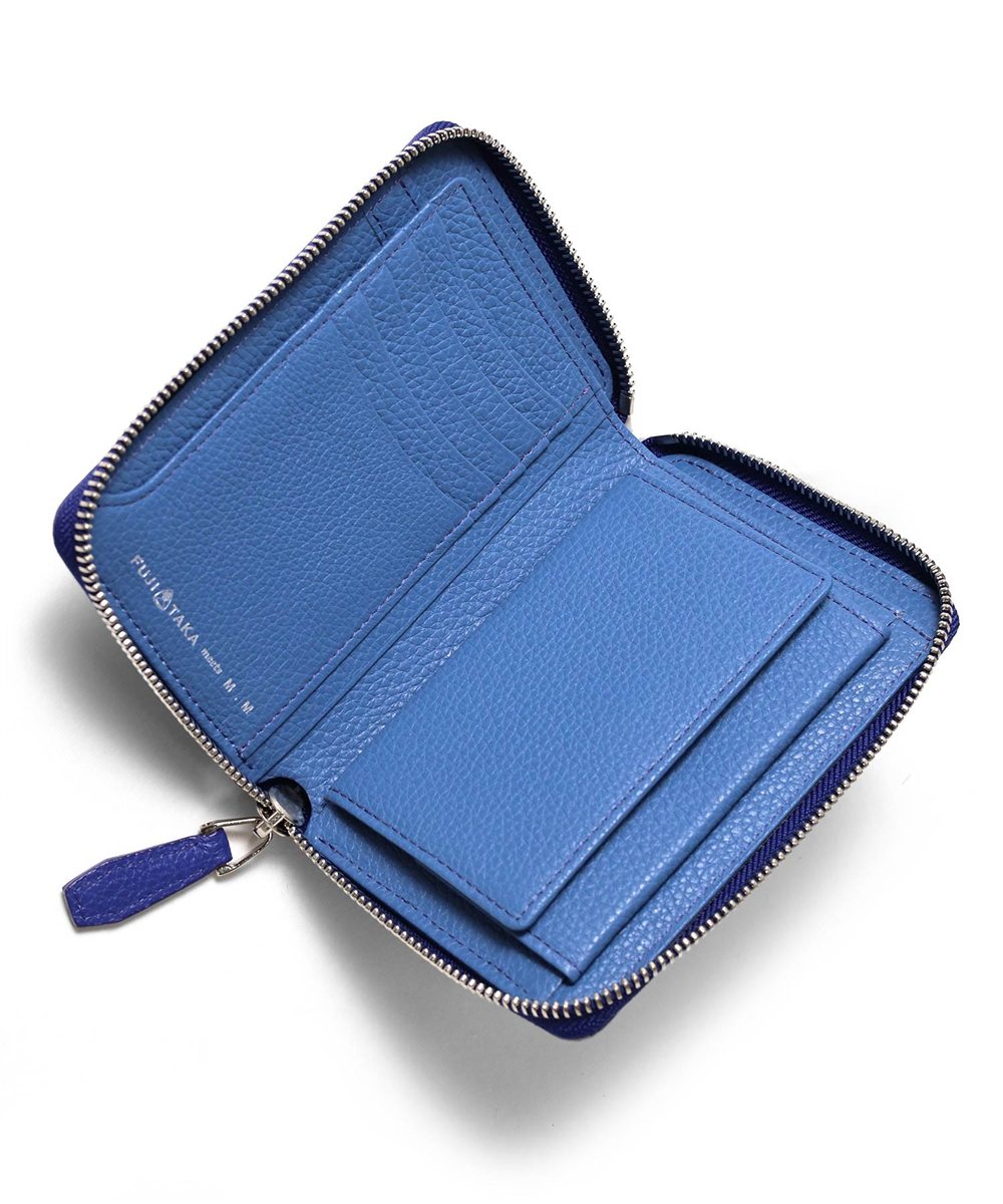 フジタカ ミーツ M.M 松任谷正隆 ラウンドファスナー セミ長財布 カード段9