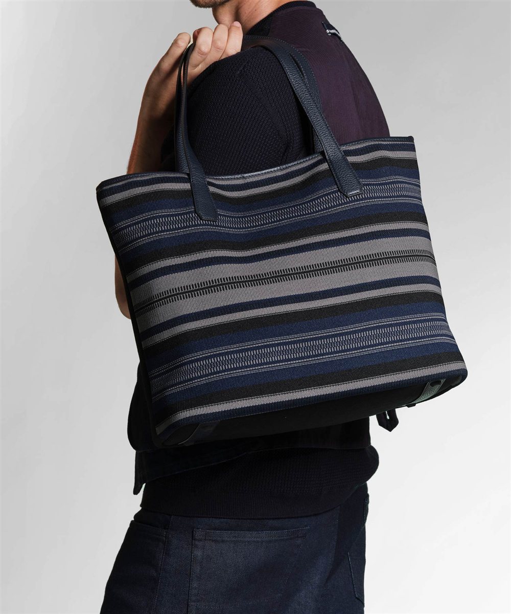 【LEON掲載】フジタカ エコッタ マルチボーダートートバッグ