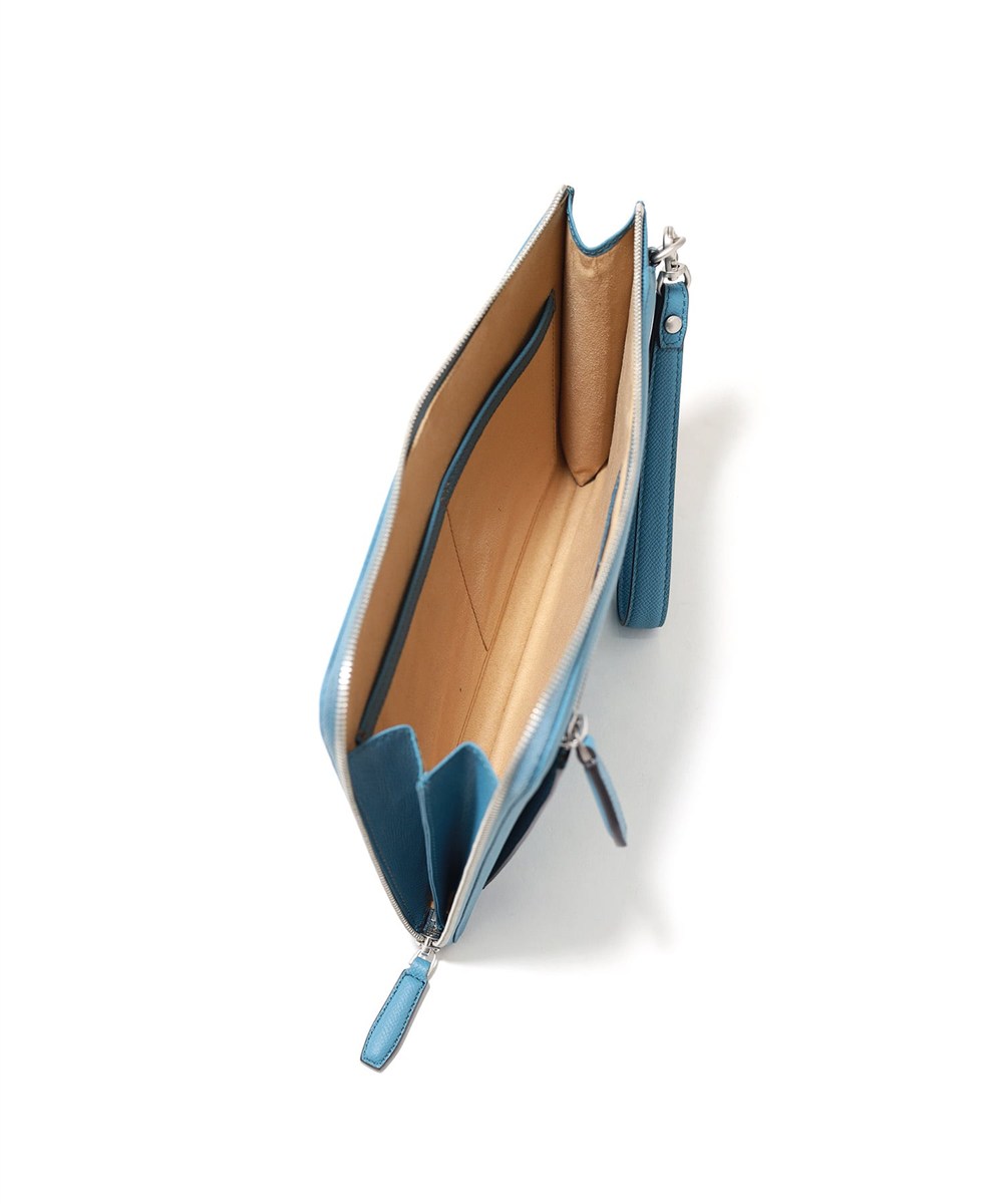 フジタカ ギャラリー ワープロラックスII  レザークラッチバッグ B5