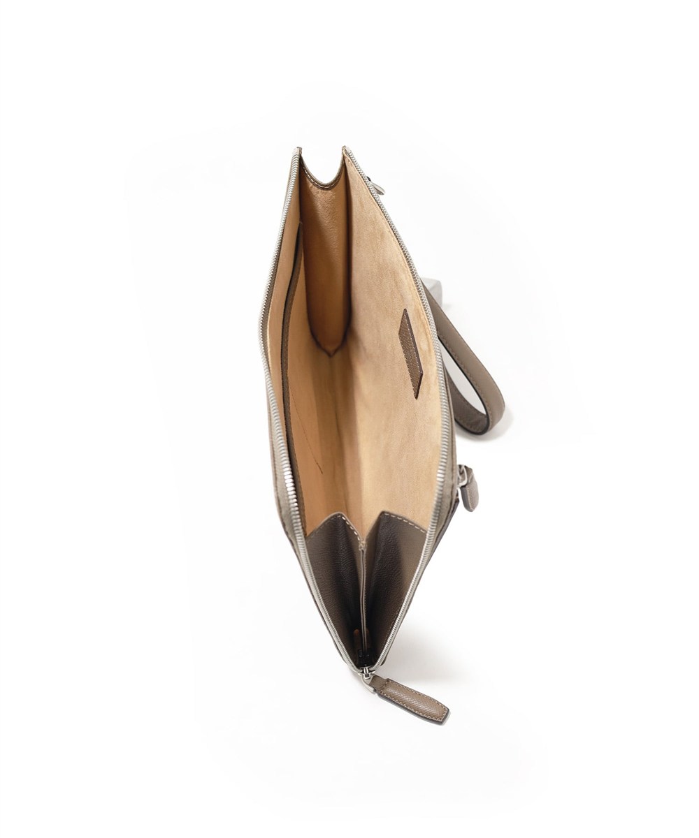 フジタカ ギャラリー ワープロラックスII  レザークラッチバッグ B5