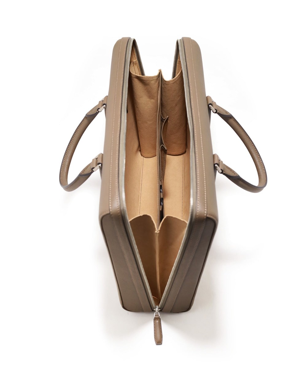 フジタカ ギャラリー ワープロラックスII  名巧 ロケット型 レザーブリーフバッグ A4