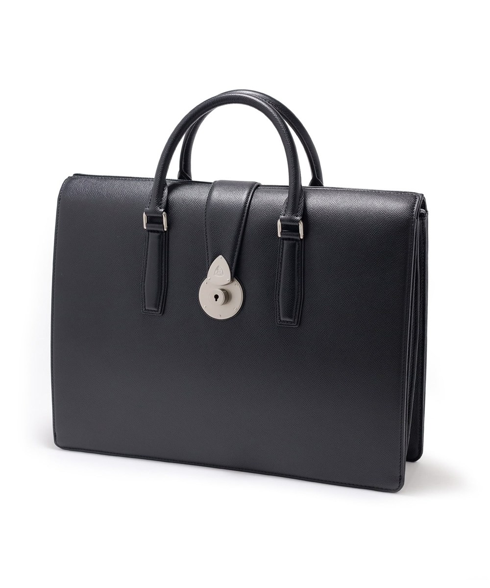 フジタカ ギャラリー ワープロラックスII  名巧 アコーディオン レザーブリーフバッグ A4